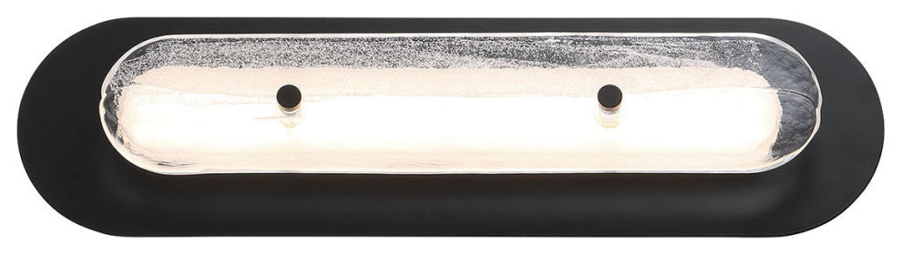 Tramore, Outdoor, 22", Powder Coat Black, Silver Glass