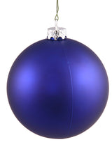 Vickerman 4.75" Cobalt Matte Ball Ornament, 4 per Bag