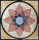 Wall Art Mosaic, Water Lily, 16"x16"