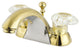 Kingston Brass 4" Centerset Bathroom Faucet, Polished Brass
