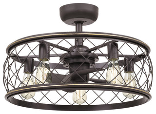 Quoizel RDY3122PN Five Light Fandelier, Palladian Bronze Finish