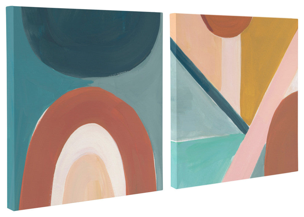 Teotitlan Valley Canvas Art Set by Kate Aurelia Holloway, Assorted 2 Piece 20x20
