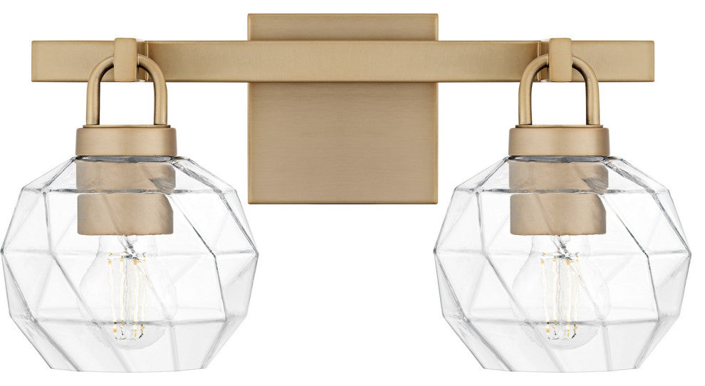 Celina Two Light Bath in Bronze Gold