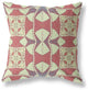 16" Muted Magenta Cosmic Circle Boho Suede Throw Pillow