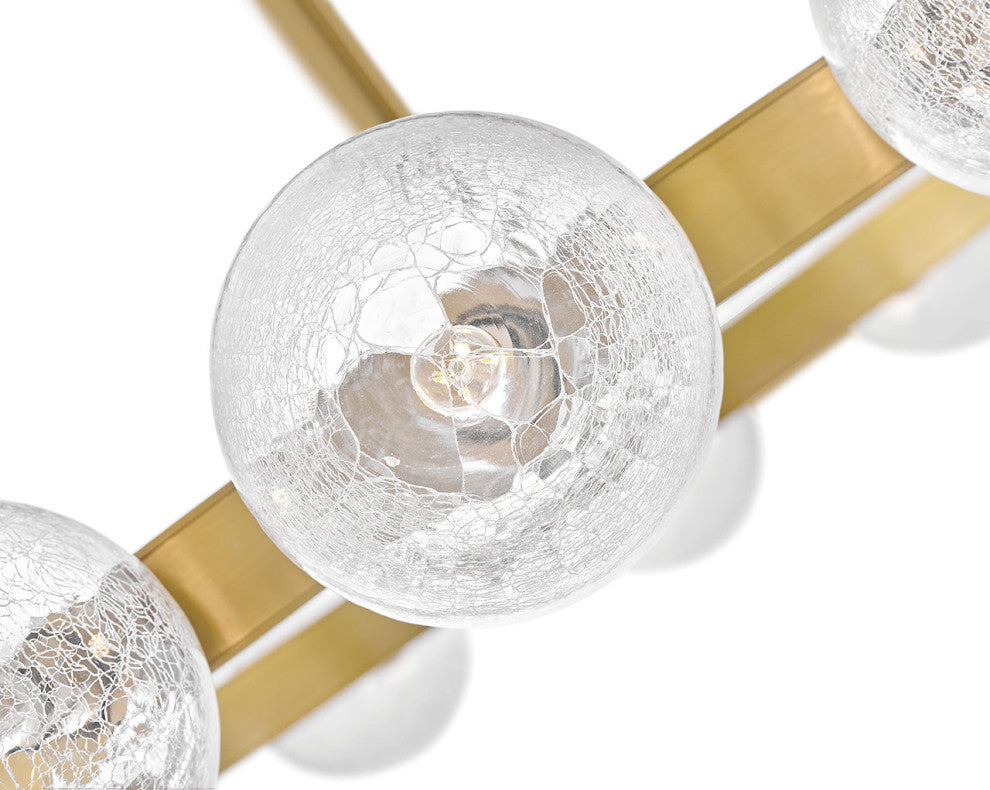 Fredrick Ramond Coco Large Single Tier Chandelier, Lacquered Brass