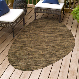 Callan Modern Rustic Abstract Indoor/Outdoor Shaped Area Rug
