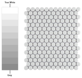 Metro Penny Porcelain Mosaic Floor and Wall Tile, Sample