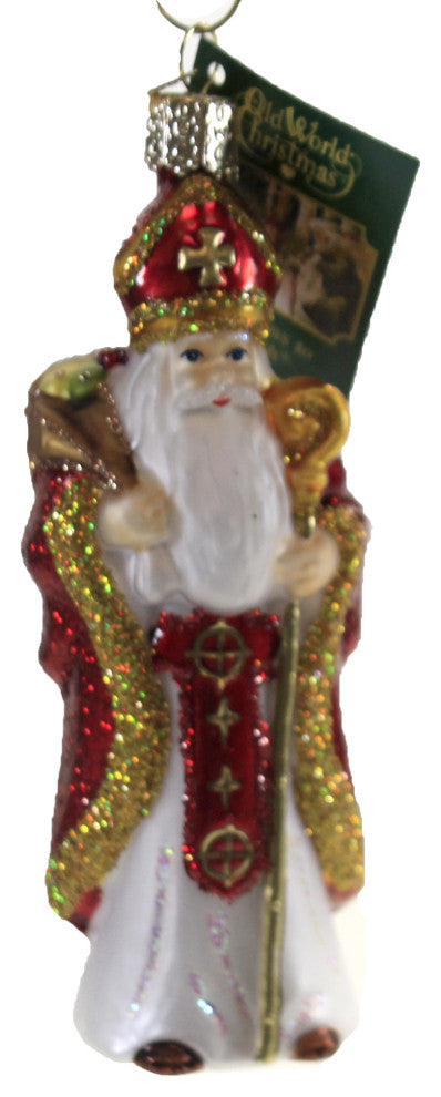 Old World Christmas St. Nicholas Tree Ornament Bishop Kind Benevolent
