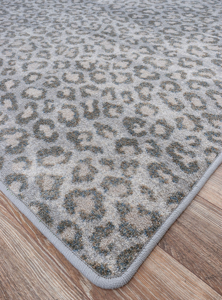 Snow Leopard, Gray, 8' Round