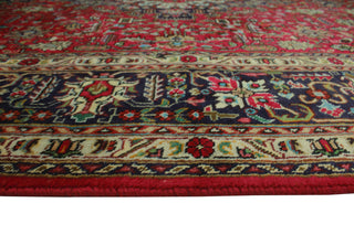Semi Antique Wakeman Red/Navy Rug, 6'6x9'10