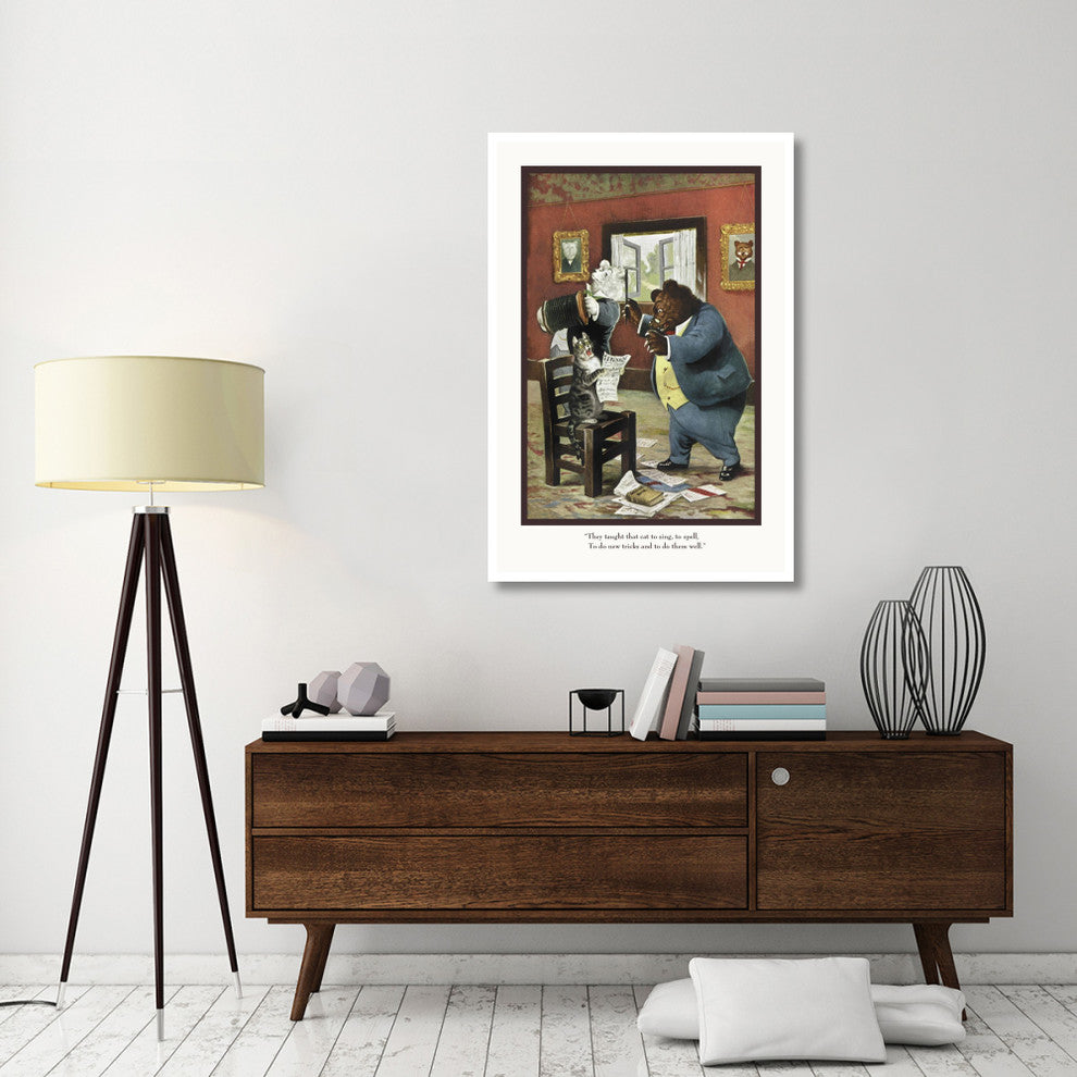 "Teddy Roosevelt's Bears: That Cat" Digital Paper Print by R.K. Culver, 34"x50"
