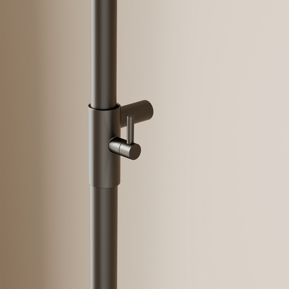 Thermostatic Complete Shower System with Handheld Shower and Bidet, Matte Black