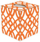 TB8024-Orange Madison Tissue Box Cover