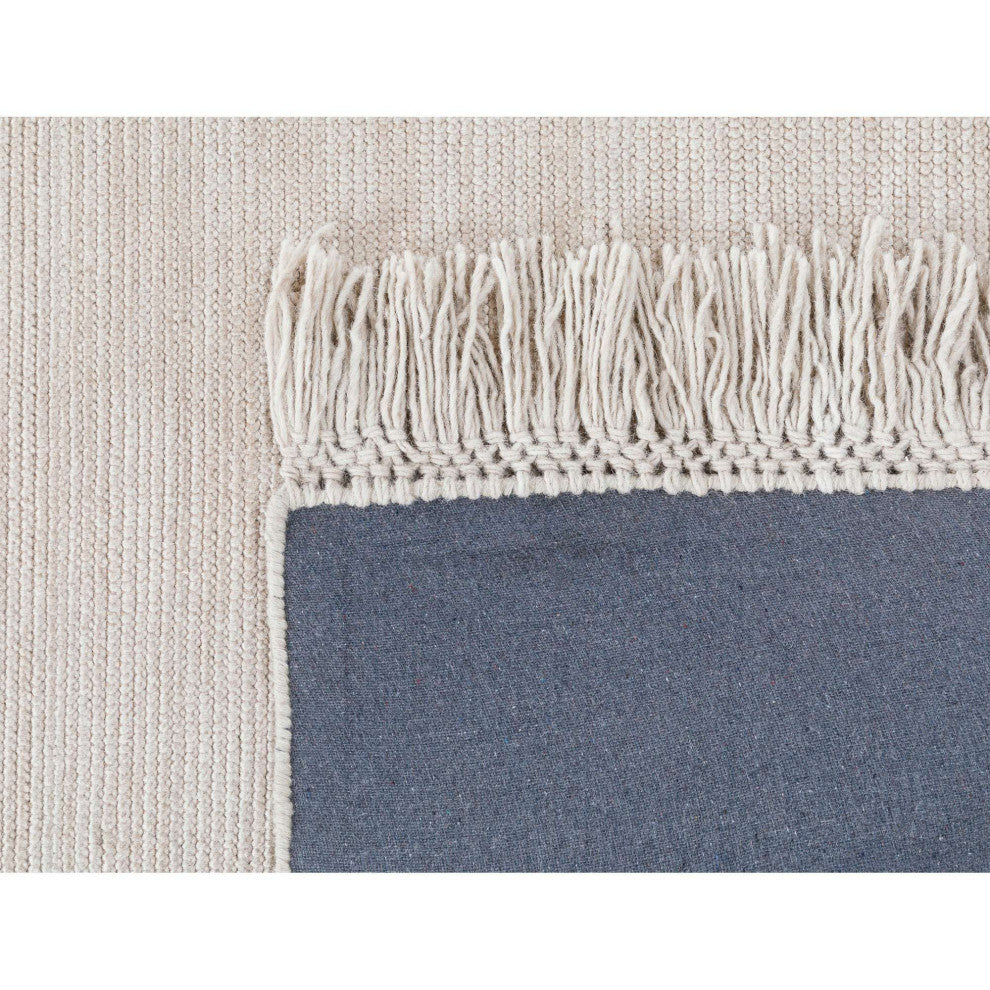 Eva Solid Area Rug, Bisque, 5'x8'