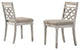 Havanna Off-White 19"W Contemporary Fabric Chair With Cushion,  Set of 2