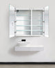 42x42 Recessed Or Surface Mount Medicine Cabinet 8 Shelves, LED, Right