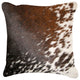 Natural Torino Cowhide Pillow 18"x18", Salt and Pepper Brown