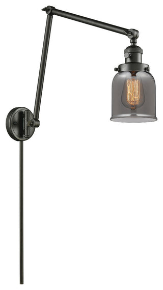 Innovations Small Bell 1-Light Swing Arm, Oiled Rubbed Bronze