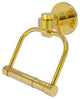 Continental 2 Post Toilet Tissue Holder With Groovy Accents, Polished Brass