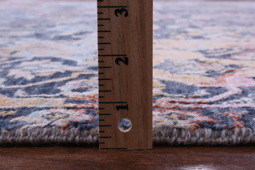 Wool & Silk Persian Hand Knotted Rug 7' 11" X 9' 9" - Q15554