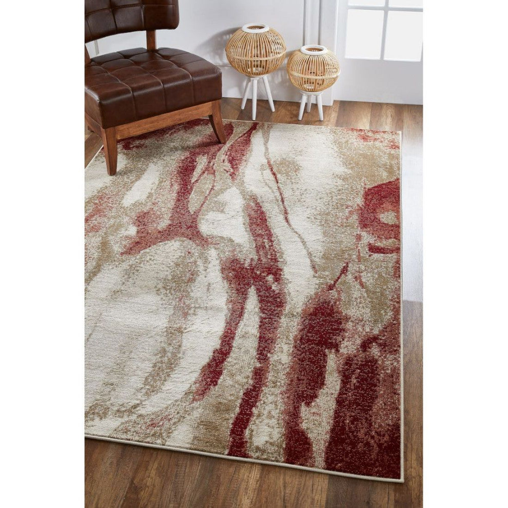 KAS Avalon 5619 Ivory/Brown Wonder Area Rug, 2' x 7'7" Runner