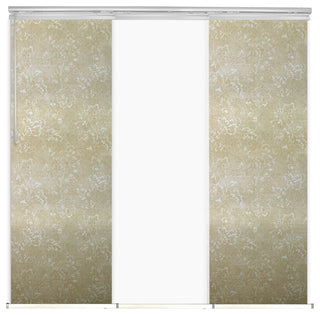 Navajo White-Sage 3-Panel Track Extendable Vertical Blinds 36-66"x94"