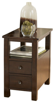 Ashley Chair Side End Table Marion, Dark Brown