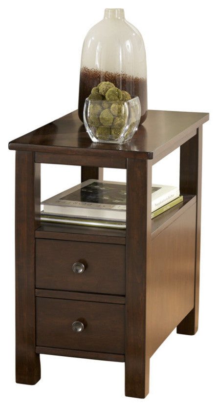 Ashley Chair Side End Table Marion, Dark Brown