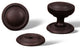 Oil Rubbed Bronze RKI Flat Rope Knob with Det. Back Plate, RKICK1217RB