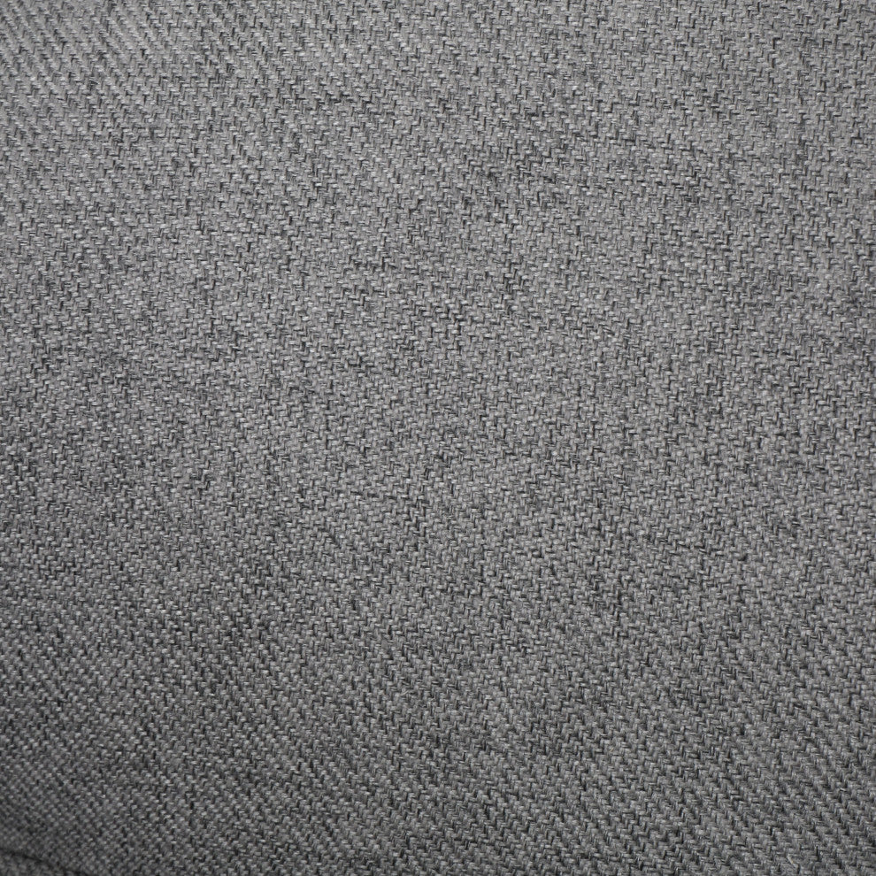 GDF Studio Temescal Mid Century Modern Dark Teal Fabric Club Chair, Gray