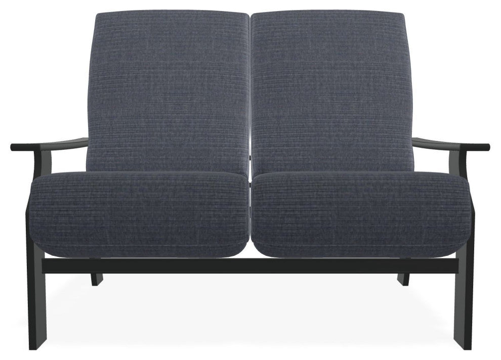 St. Catherine Deep Seat Outdoor Loveseat, Proven Denim/Graphite