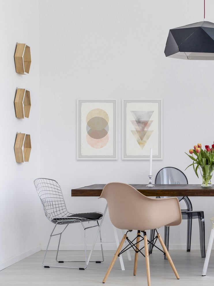 The Luminous Shapes Diptych, 24"x18"