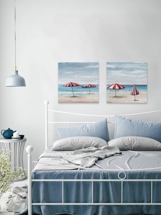 Summer Tents II Diptych, 24"x12"