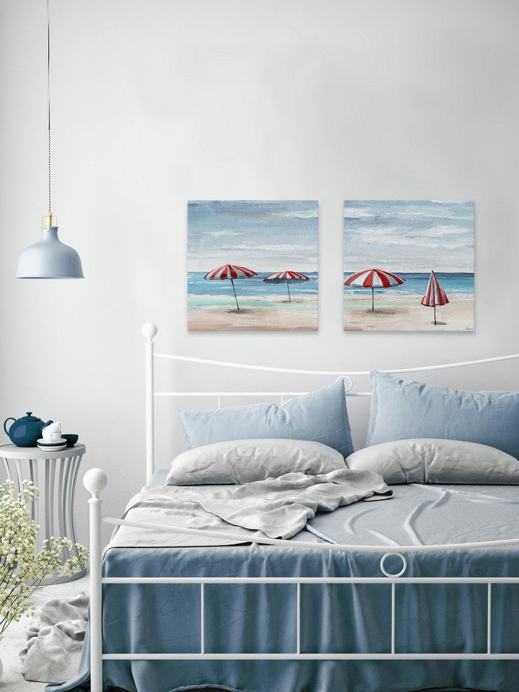 Summer Tents II Diptych, 24"x12"