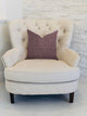 Grape Seed Luxury Throw Pillow in Purple Tones, 18"x18"