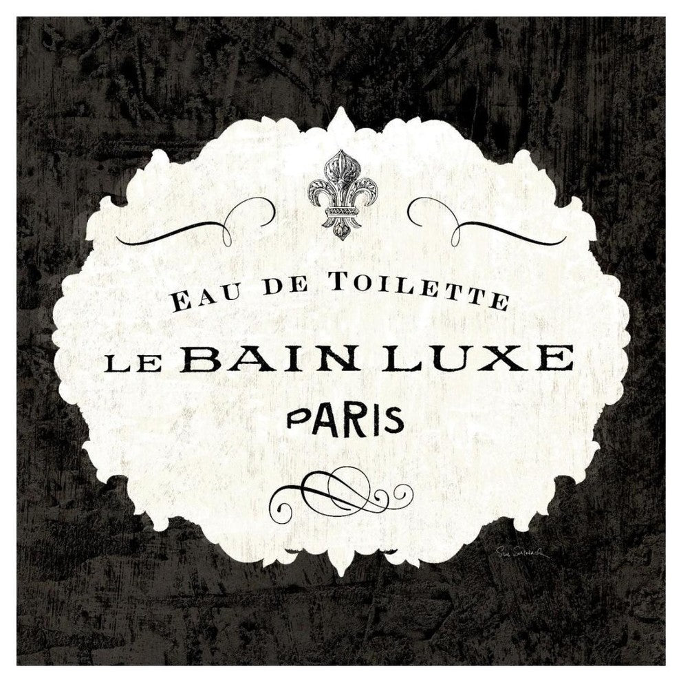 "Le Bain Luxe I Square" Digital Paper Print by Sue Schlabach, 26"x26"