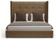 Nativa Interiors Irenne Tufted Bed, Brown, King, Medium 67"