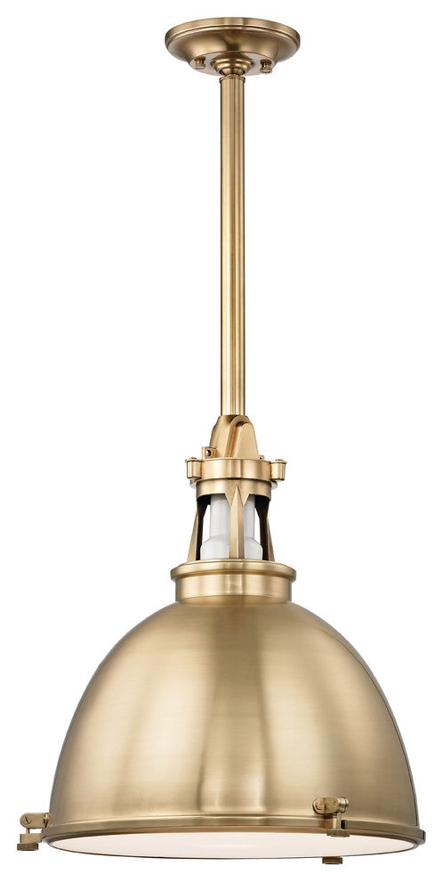 Hudson Valley Massena 1 Light Pendant 19.5"x21.25", Aged Brass, 4620-AGB