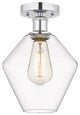 Innovations 616-1F-PC-G652-8 Cindyrella 1 Light Semi-Flush Mount Polished Chrome