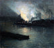 Aaron Harry Gorson Pittsburgh Industrial Nocturne Gallery Wrapped Canvas Print