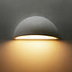Bates Quarter Sphere Outdoor Wall Light, Dark Bronze, Closed Top