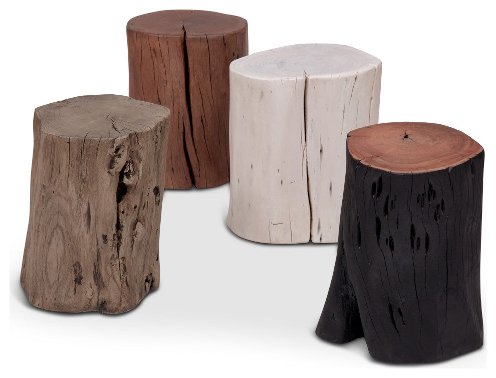 Brooks Solid Wood Stump, Ebonized