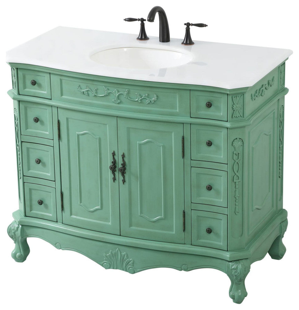 Elegant Lighting VF10142-VW Danville 42" - Vintage Mint