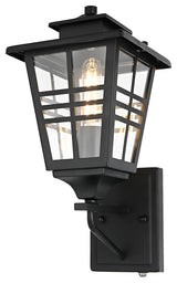 Elegant Lighting OD303W15 Macon 15" Tall Outdoor Wall Sconce - Black