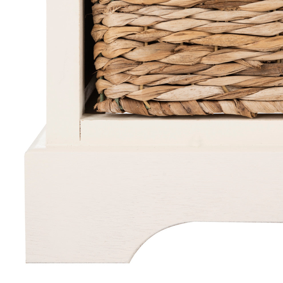 Safavieh Herman Storage Unit, Distressed Cream