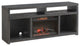 Evelyn 70 Inch TV Entertainment Console, 2 Shelves, 3 Cubbies, Smooth Gray