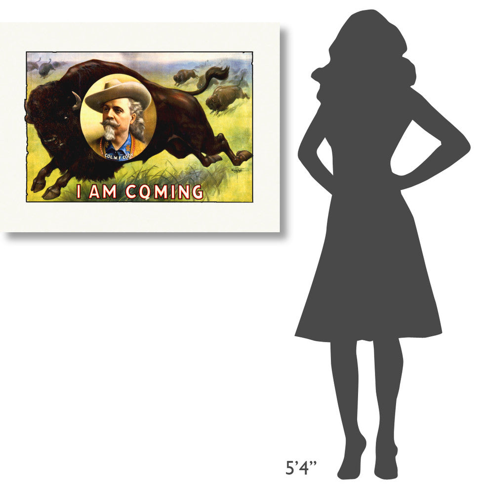 "I Am Coming - Col. W.F. Cody - 1900" Canvas by Hollywood Photo Archive, 40x30"