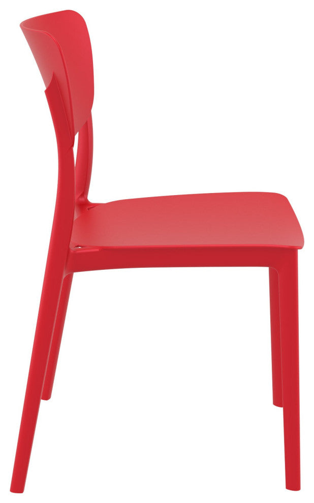 Monna Outdoor Dining Chair, Set of 2, Red