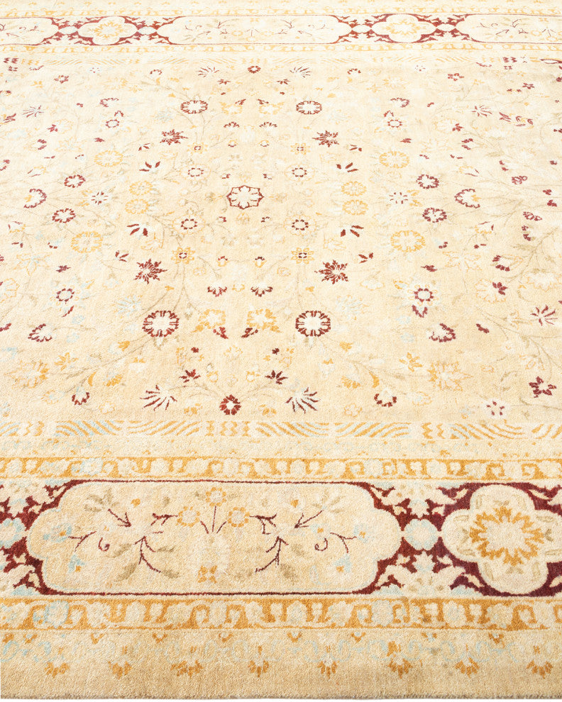Mogul, One-of-a-Kind Hand-Knotted Area Rug Yellow, 6'1"x8'9"