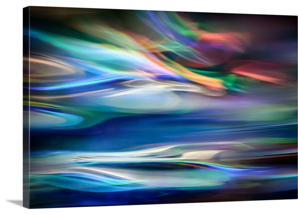 "Blue Lagoon " Wrapped Canvas Art Print, 24"x16"x1.5"